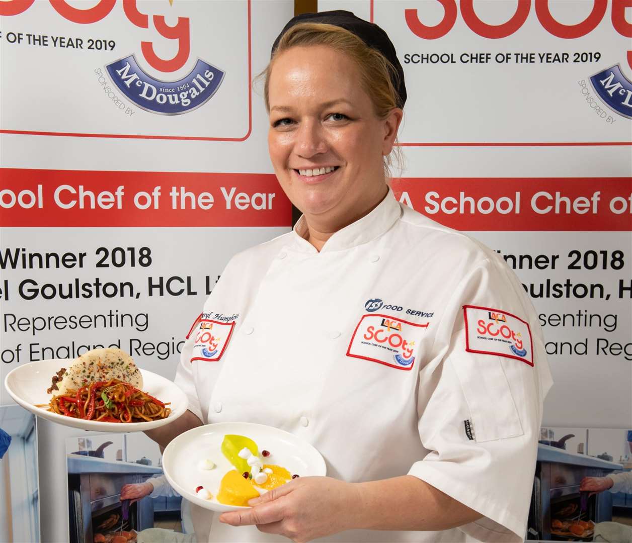 Cheryl Humphries was given an award for finishing second in the regional heat of School Chef of the Year Pics: James Kennedy Photographer