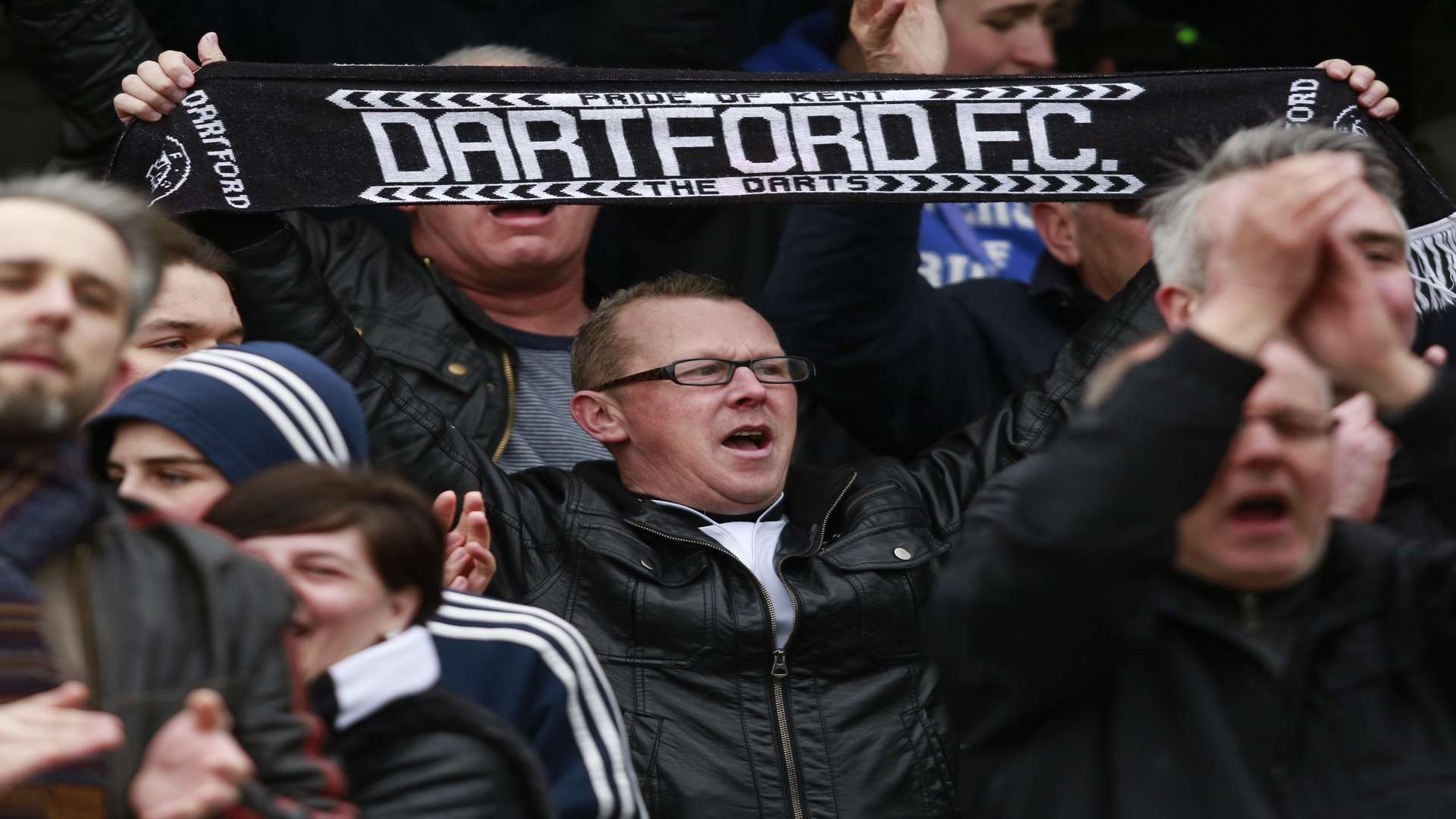 Tony Burman wants the Dartford fans to be loud on Sunday Picture: Martin Apps