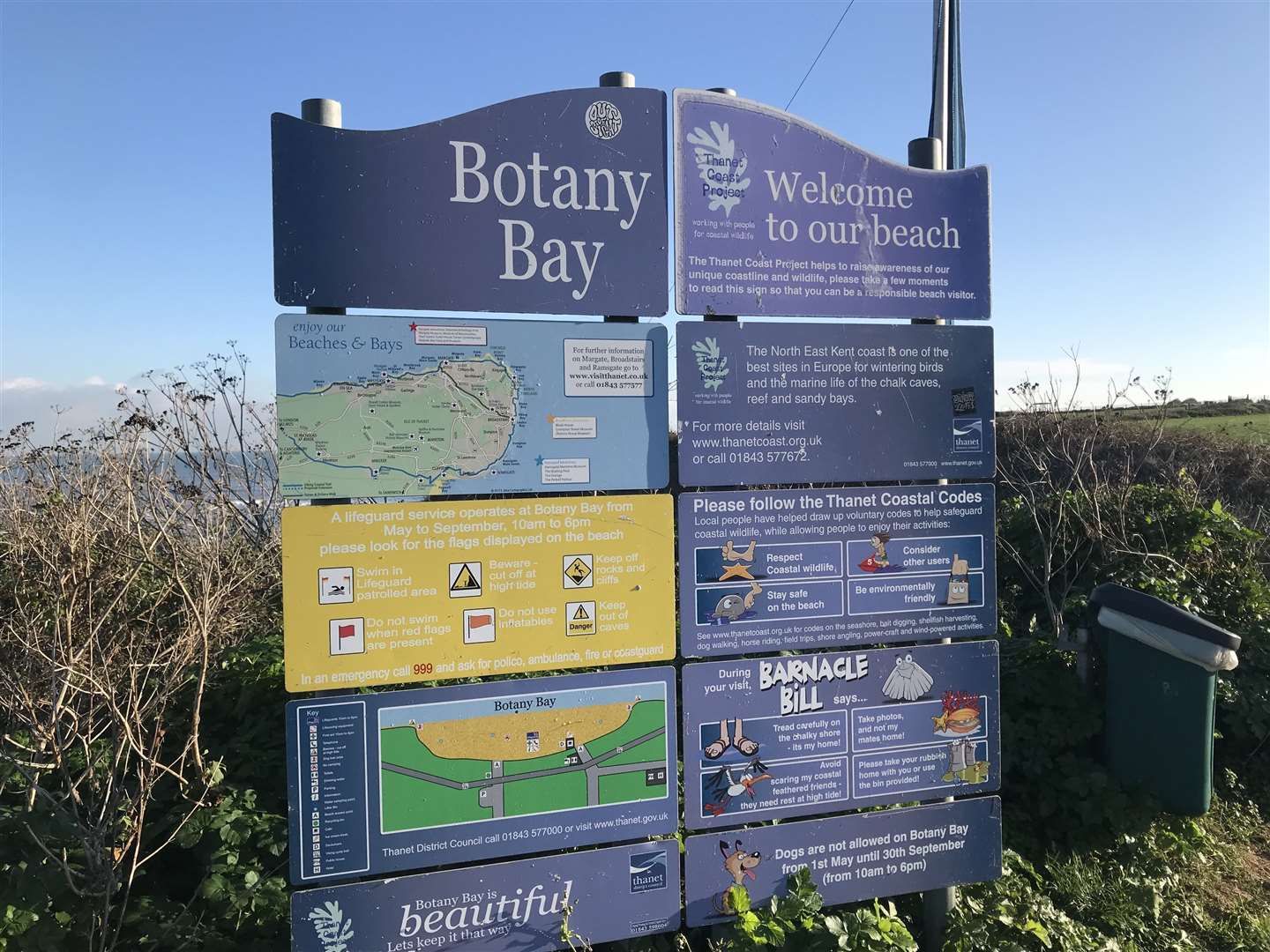 Botany Bay information board