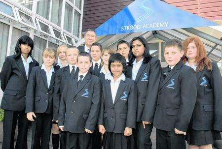 The first pupils at Strood Academy