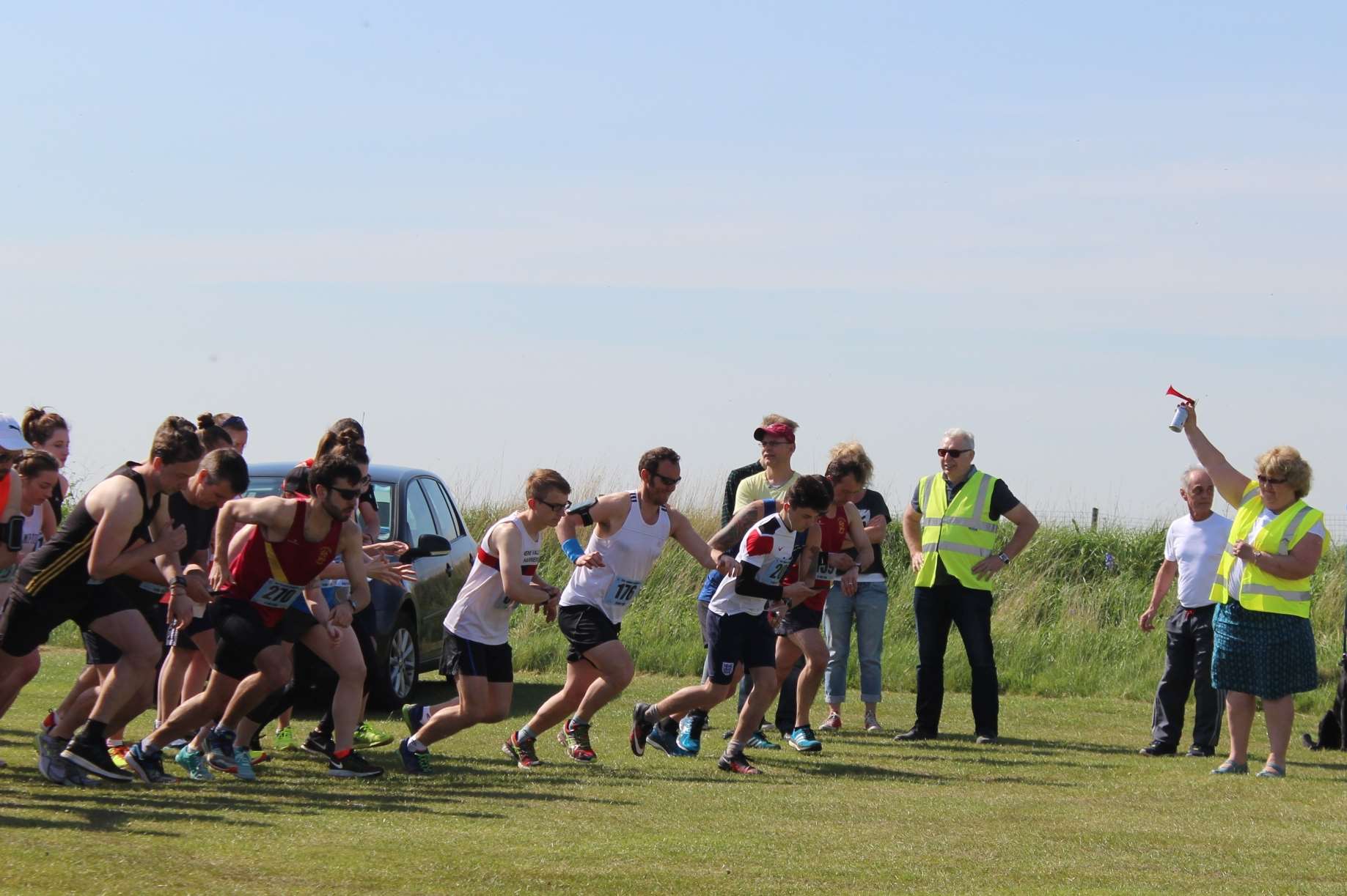 They're off! Fiona Trigwell starts the 10-mile Paul Trigwell Isle of Sheppey Run