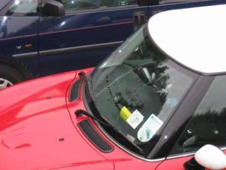 A car with a Sat Nav on display. Picture courtesy KENT POLICE