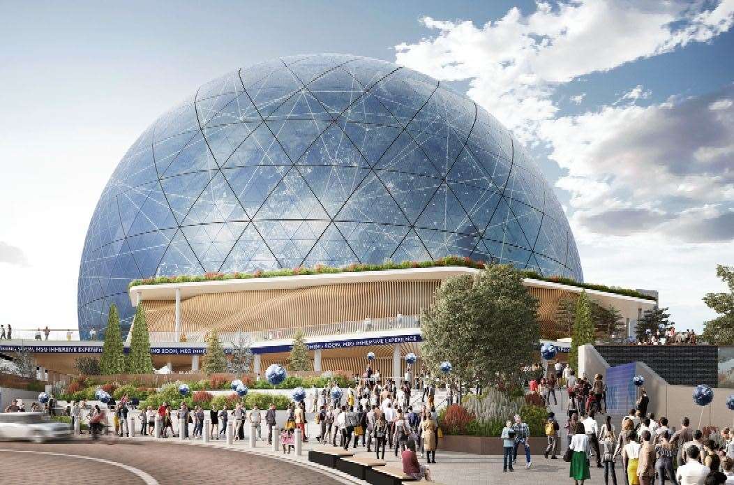 Impression of how The Sphere London could look. Picture: MSG Entertainment
