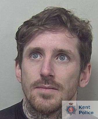Aaron Thornton, from Margate, has been jailed. Picture: Kent Police