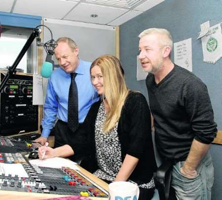 Damian Green in the studio with Kirstyn and Webbo