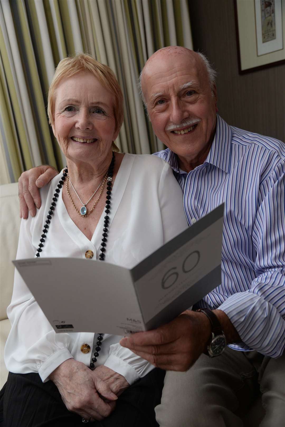 Lily and Alf Smallcorn who celebrated their diamond wedding anniversary on Thursday. Picture: Chris Davey. (4002563)