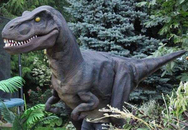 Jurassic George, the dinosaur, who will be on show at Lydden Circuit on Easter Monday