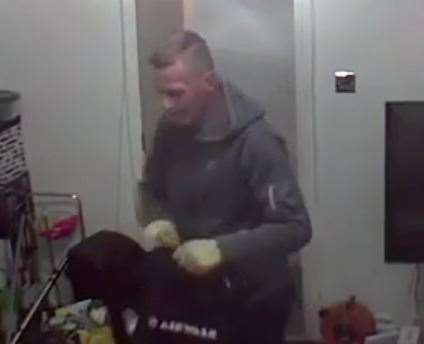 Manderson caught on CCTV. Picture: Kent Police