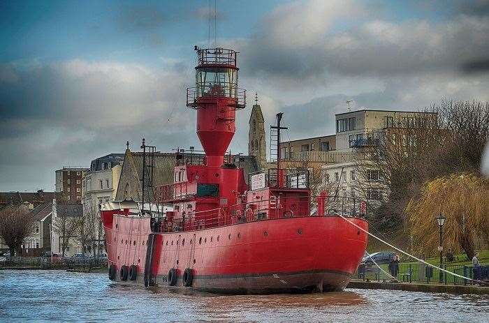 LV21 moored at Gravesend. Picture by Jason Arthur