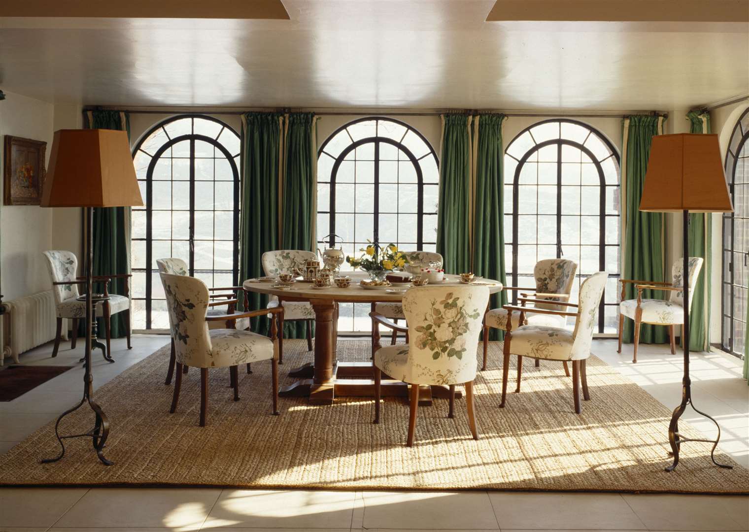 View of the dining table and chairs in the Dining Room at Chartwell today Picture: National Trust Images/ Andreas von Einsiedel