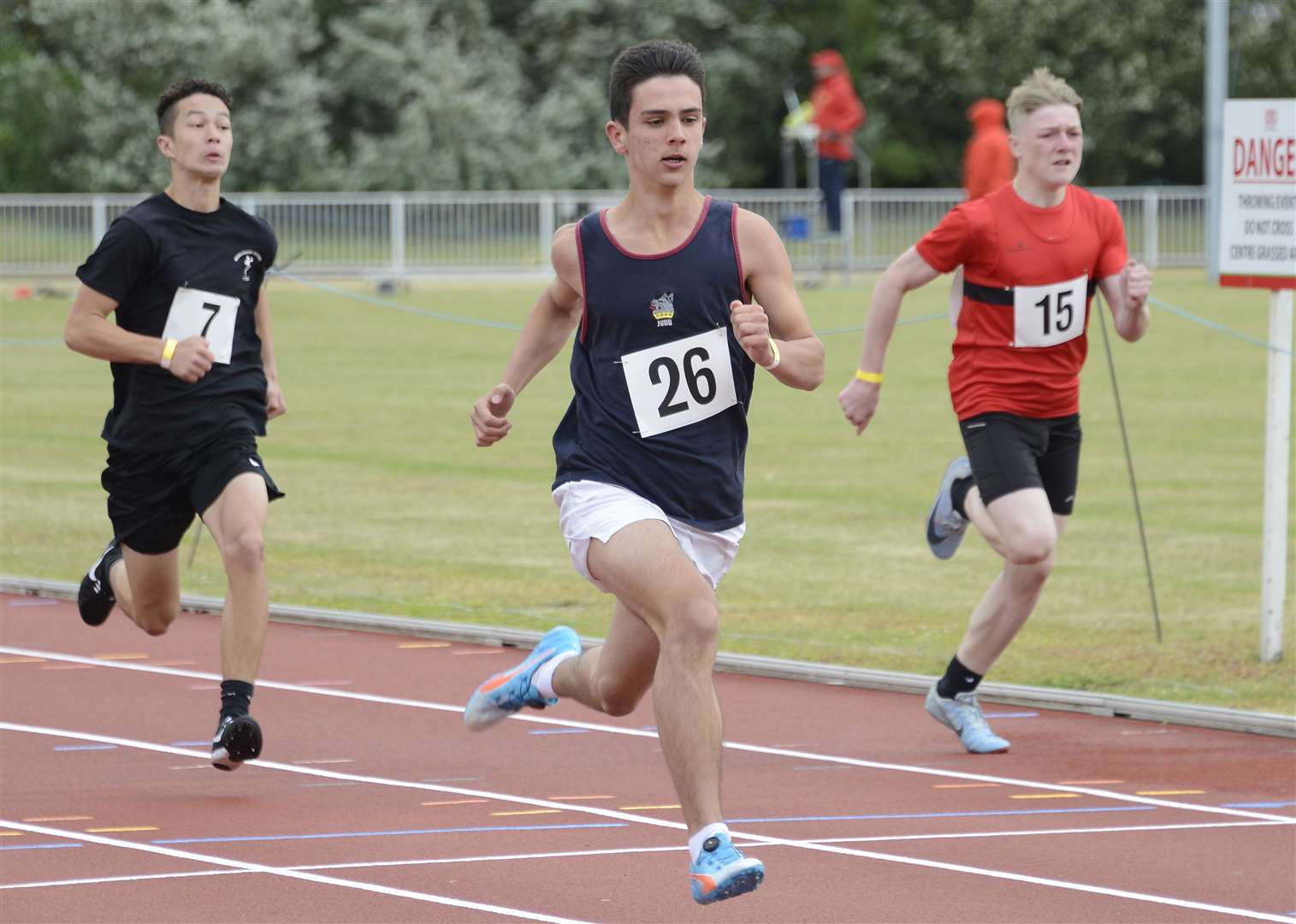 Ben Nolan of Tonbridge in the 100m Picture: Paul Amos