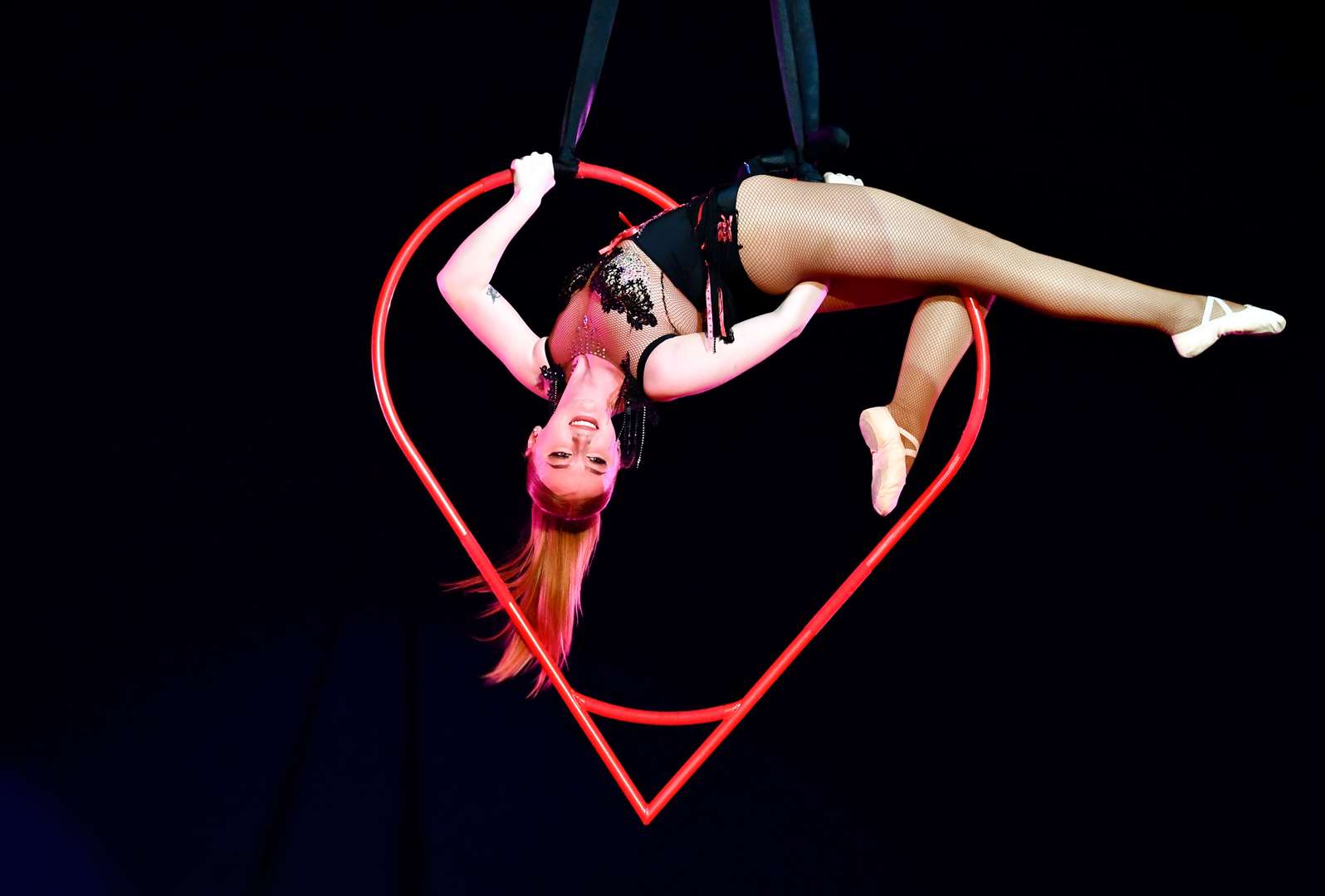 Megan Christian back in the Big Top with new heart at Santus Circus after breaking her neck in a fall. Picture: Andy Payne