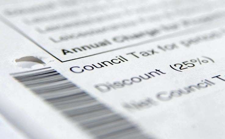Council tax bill. Stock picture
