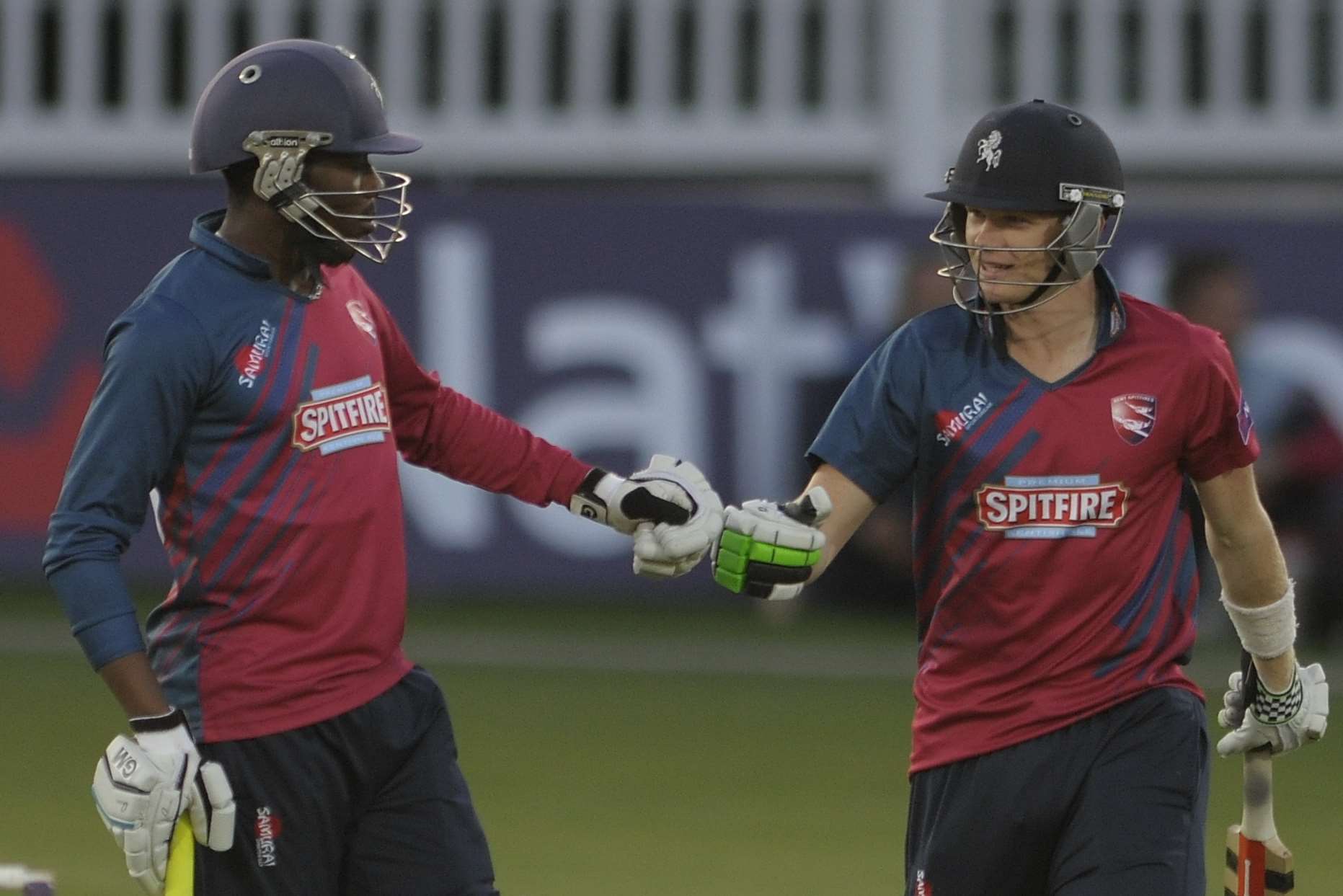 Daniel Bell-Drummond and Sam Billings Picture: Barry Goodwin