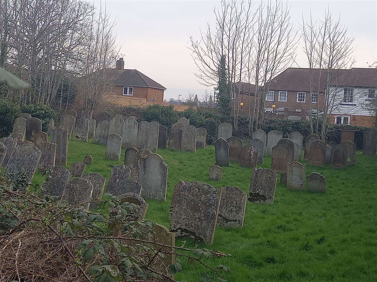 There are about 150 graves in the cemetery