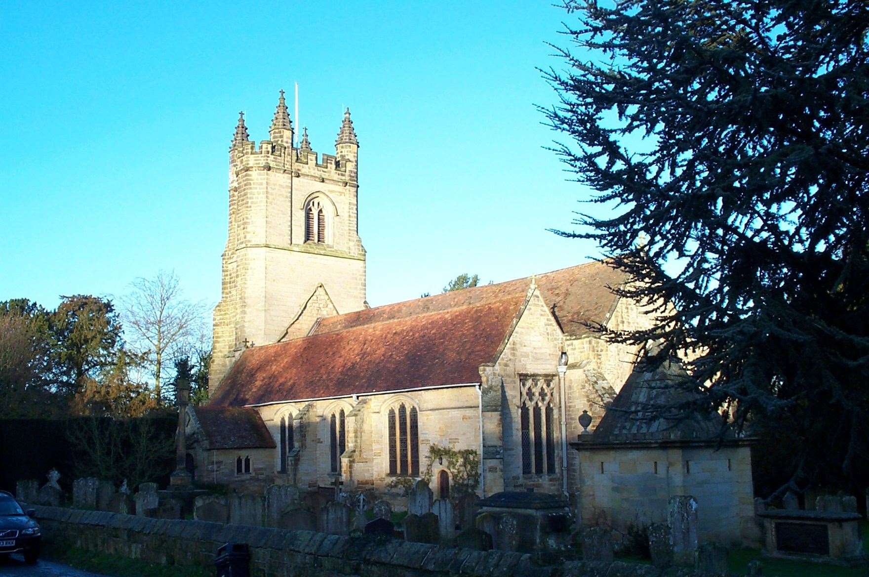 St Mary the Virgin Church, Chiddingstone - where Dermot O'Leary tied the knot