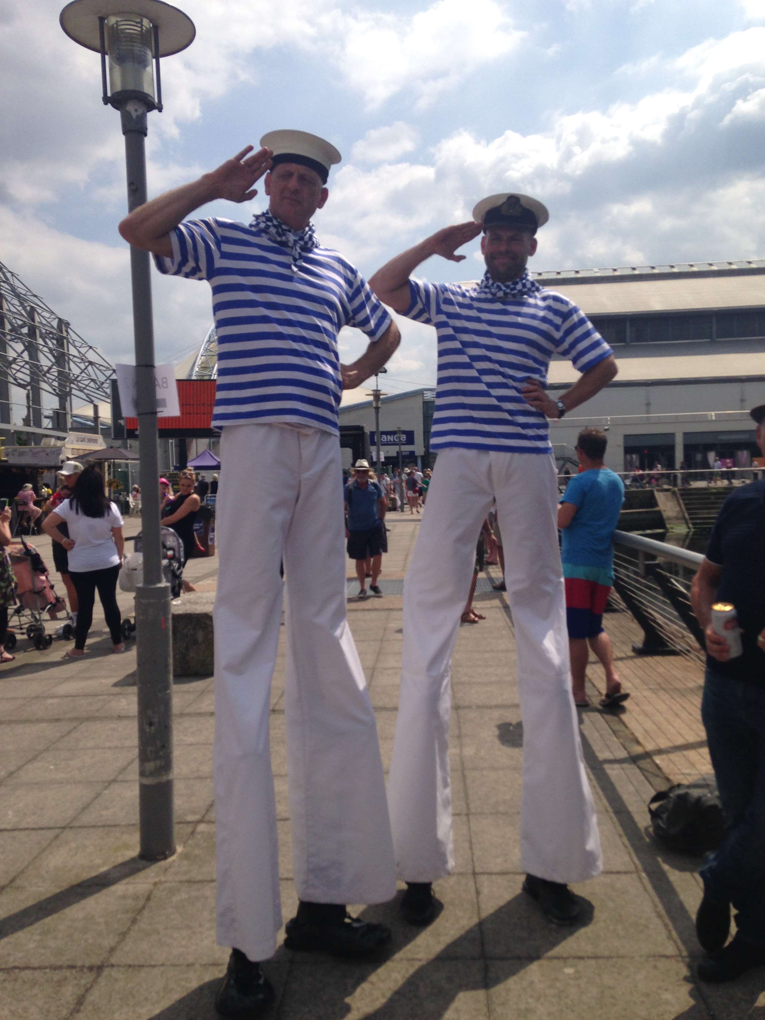 Very tall sailors have been spotted at the event.
