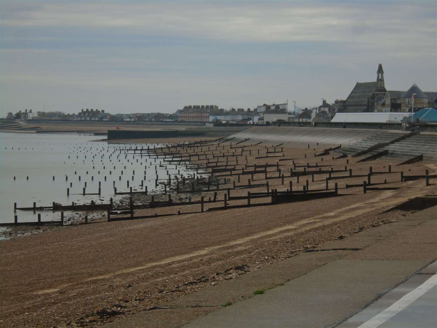 A 15-year-old girl was rescued in a rubber dinghy near Sheerness beach