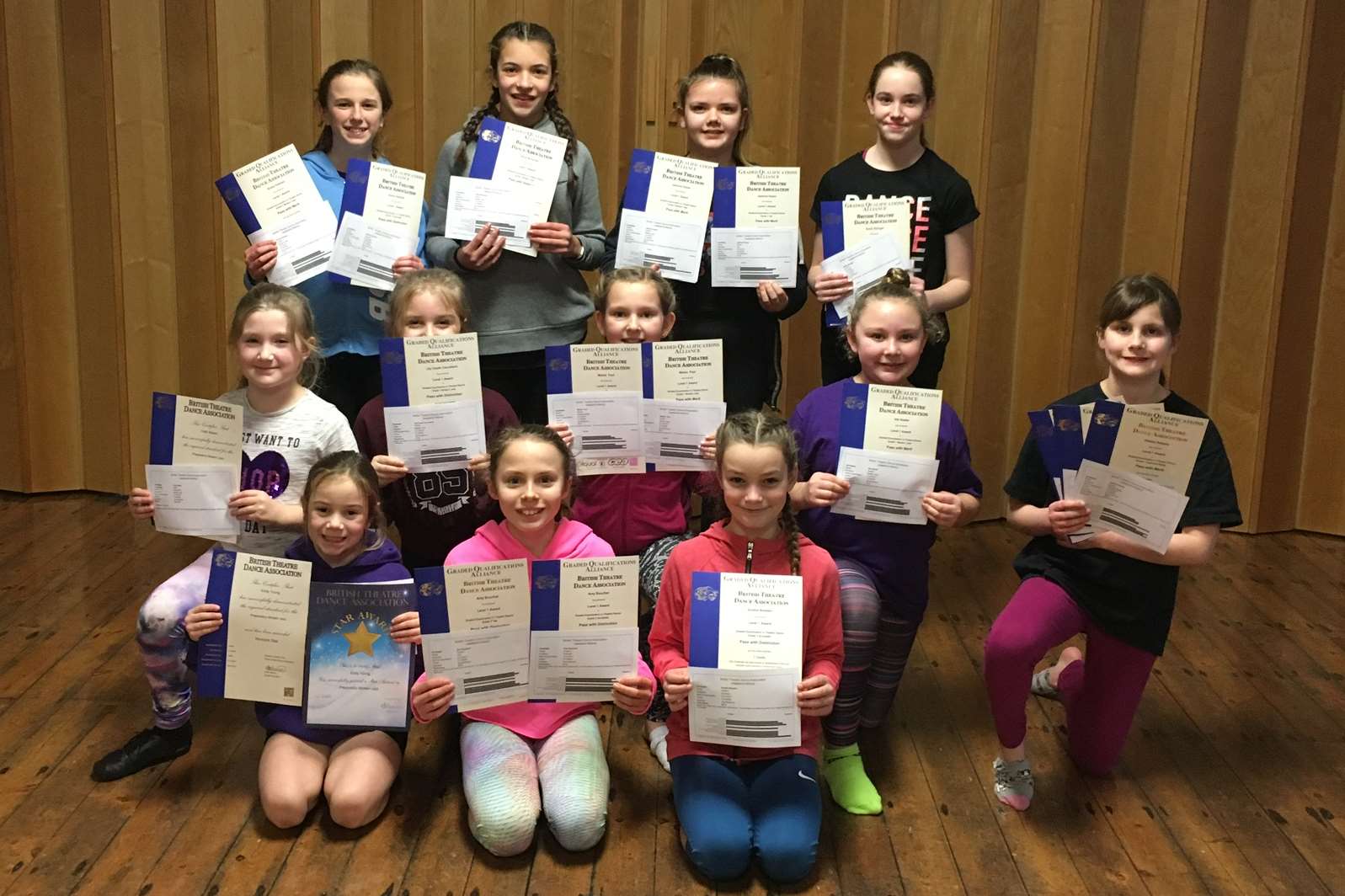 Other CJ's pupils with their exam certificates. Picture courtesty of CJ's Dance and Fitness