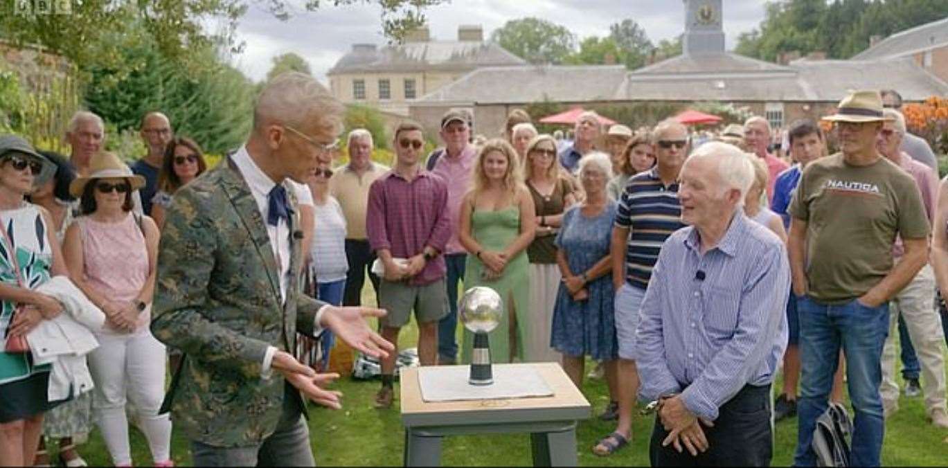 The guest originally purchased the trophy for £200. Picture: Antiques Roadshow / BBC Studios