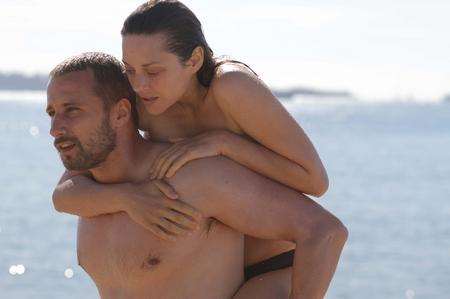 Matthias Schoenaerts as Ali and Marion Cotillard as Stephanie in Rust And Bone. Picture: PA Photo/Studio Canal