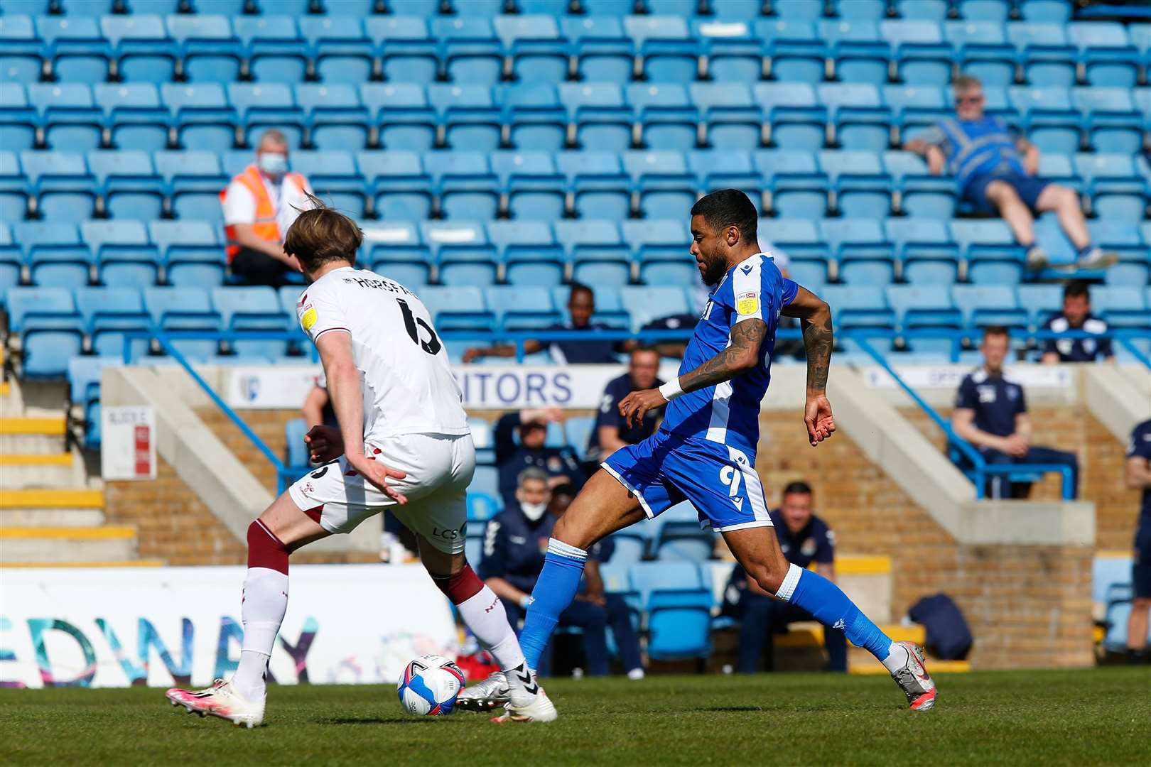 Dominic Samuel made his first start since mid-December for the Gills Picture: Andy Jones