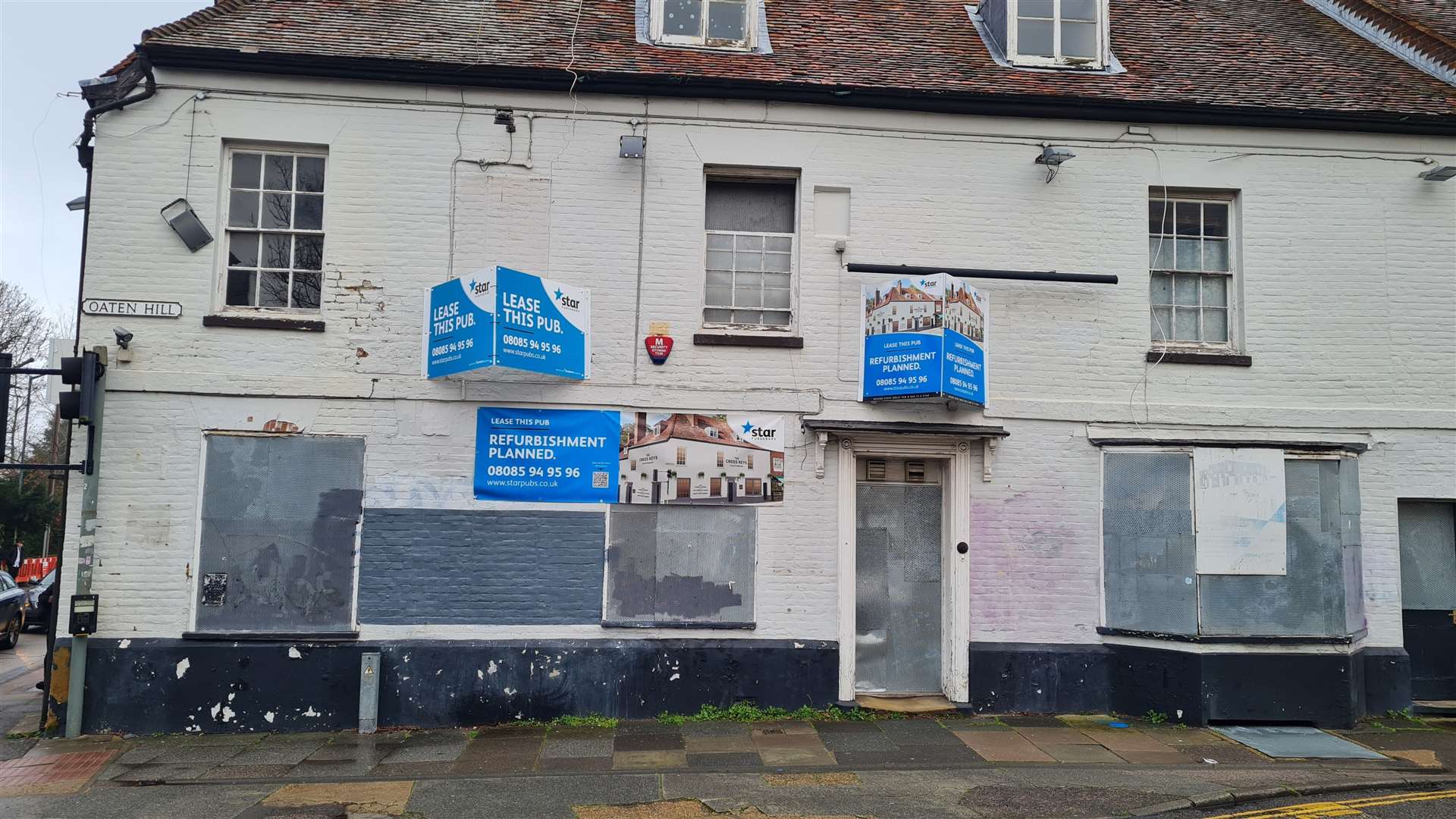The Cross Keys pub in Canterbury has been derelict for more than four years
