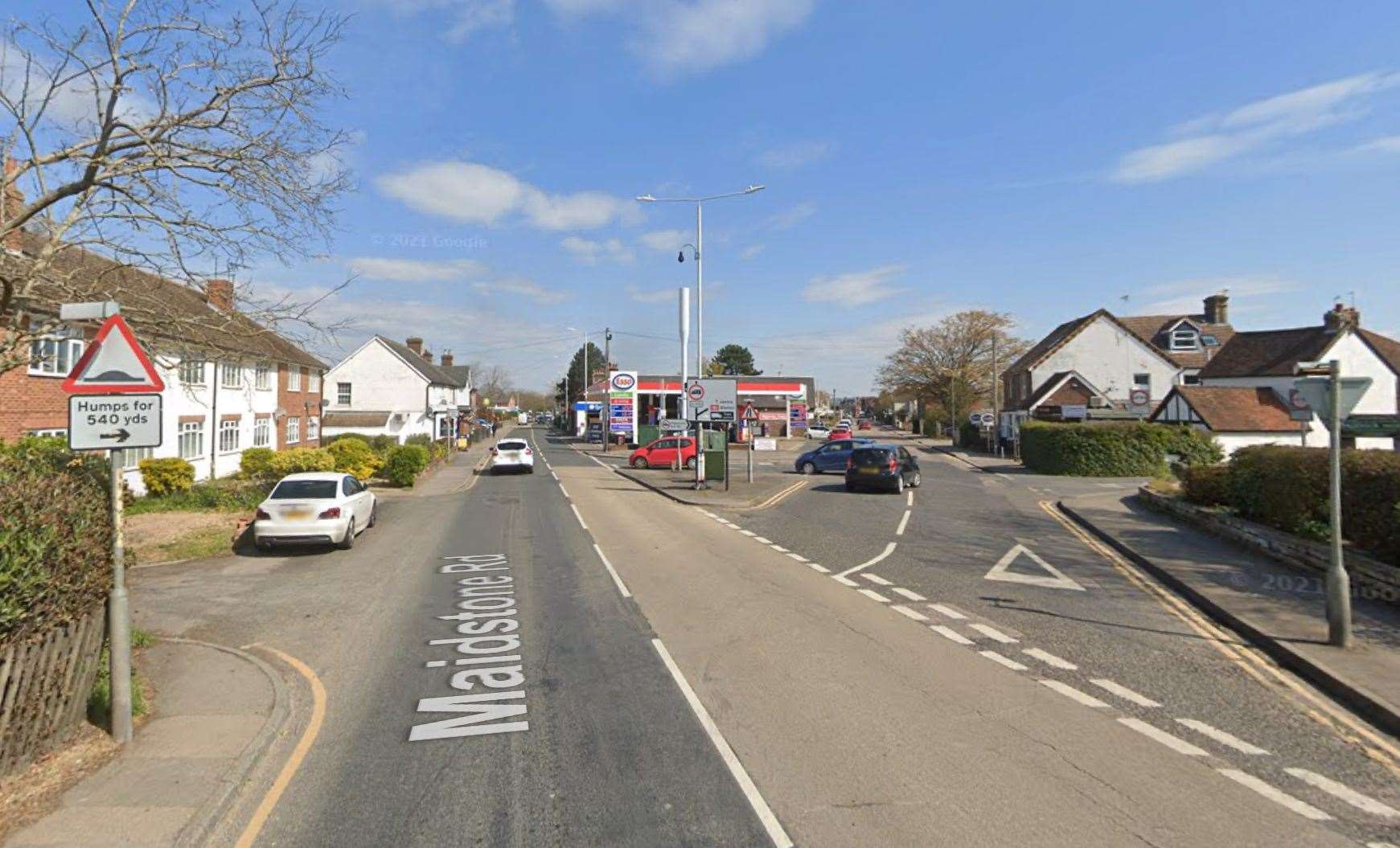 Maidstone Road at the junction of Commercial Road in Paddock Wood. Picture: Google