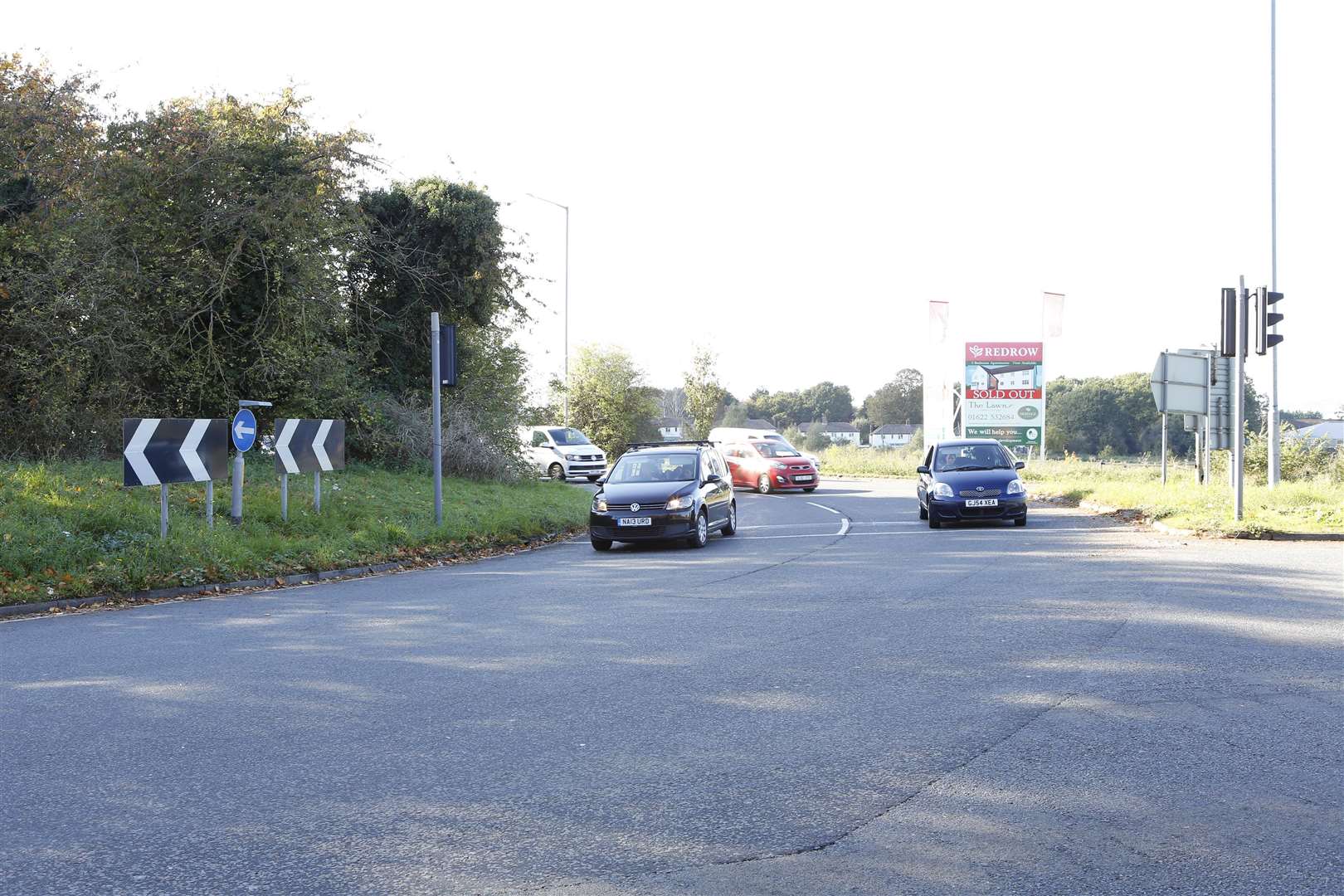 The A20 Coldharbour roundabout is to be made much larger and the traffic lights dropped