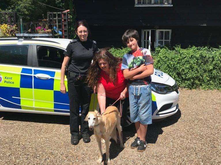 Lunar with her family. Picture: Kent Police.