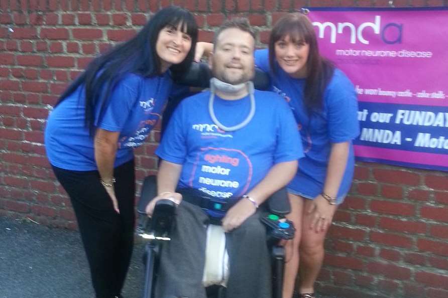 Stacie Boy, Jody Duff and his sister Alicia Duff at the funday for MNDA