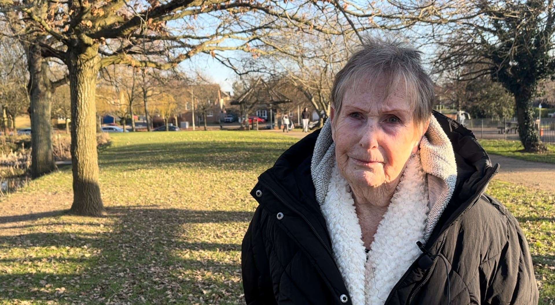 Sandra Clarke has lived in Park Farm for 22 years and says she has always fished at the moat