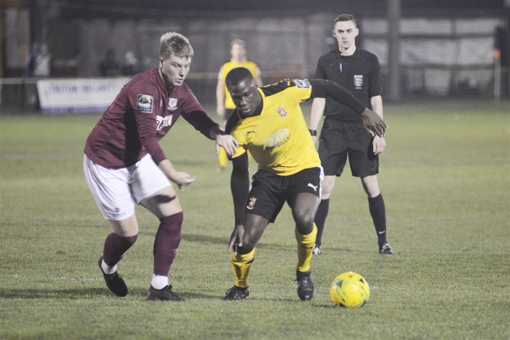 Folkestone will look to leading scorer Ade Yusuff for a goal threat at Woking Picture: Paul Amos