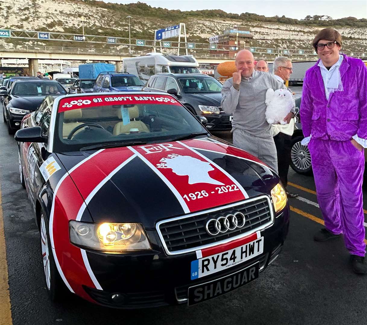 Steve Thomas and his son Joshua have driven to Monaco and back to raise money for charity. Picture: Steve Thomas