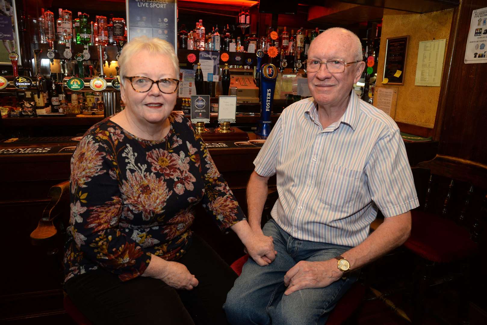 Renee and Rosa Kenny who are retiring as licencee's from The Wheatsheaf pub in Loose Road, Maidstone. Picture: Chris Davey. (20152223)
