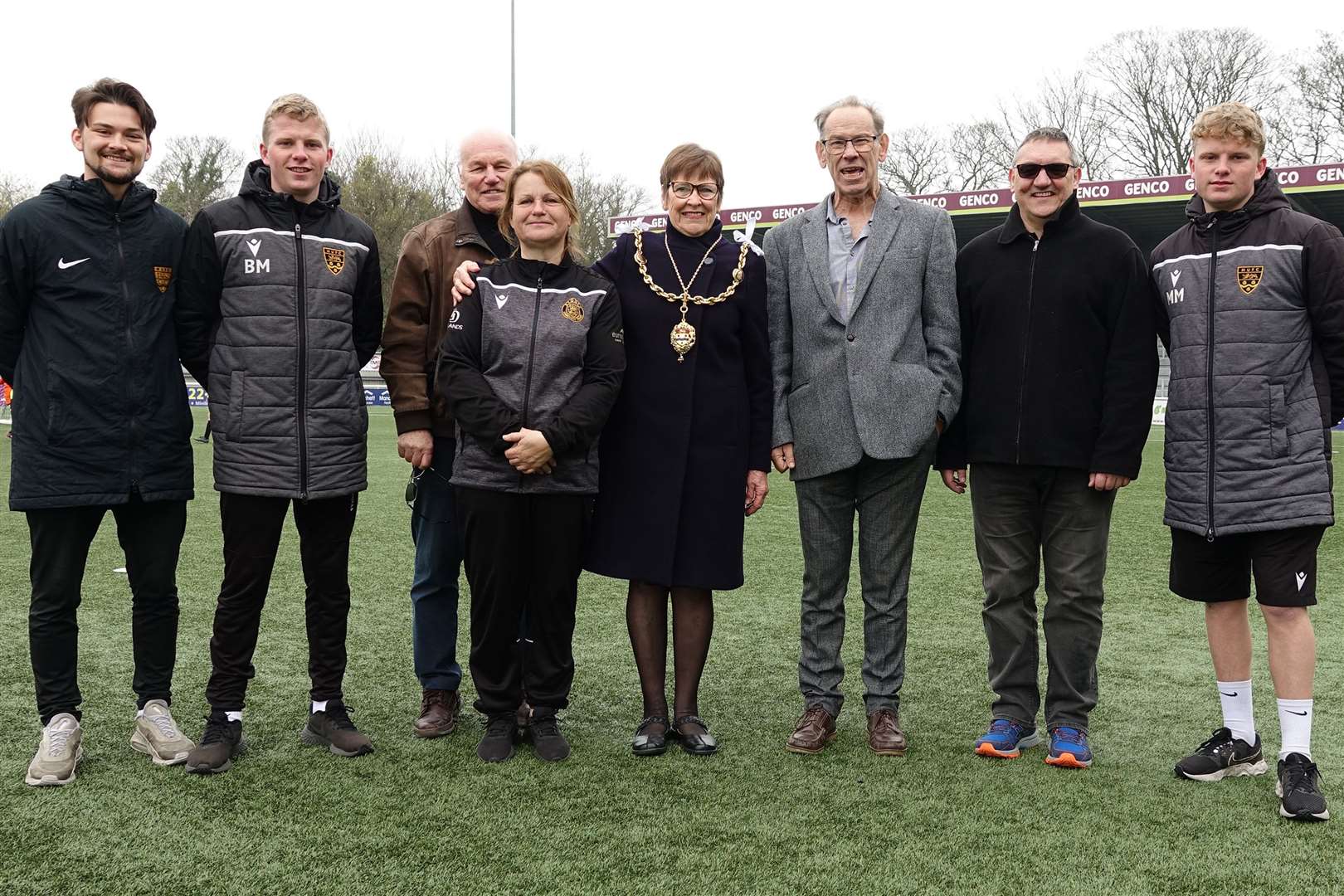 Mayor Cllr Fay Gooch, who opened the tournament, with organisers Picture: Ian Tucker