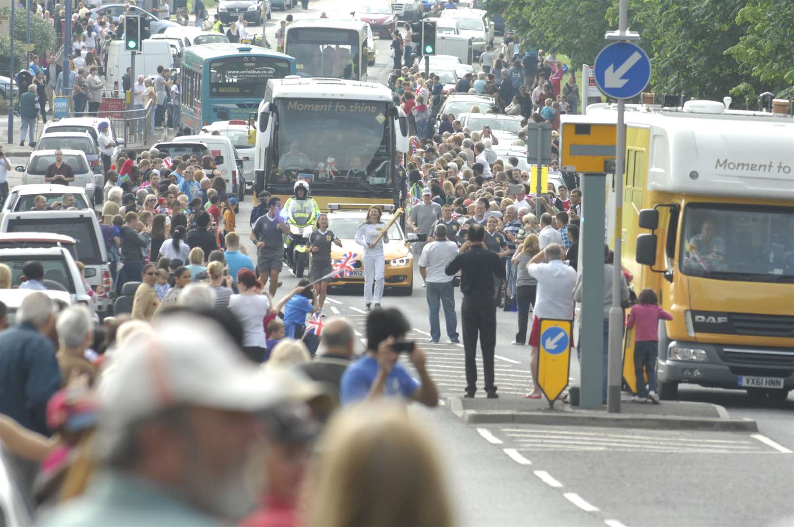 Thousands turned out to see the Olympic torch makes its way through Kent