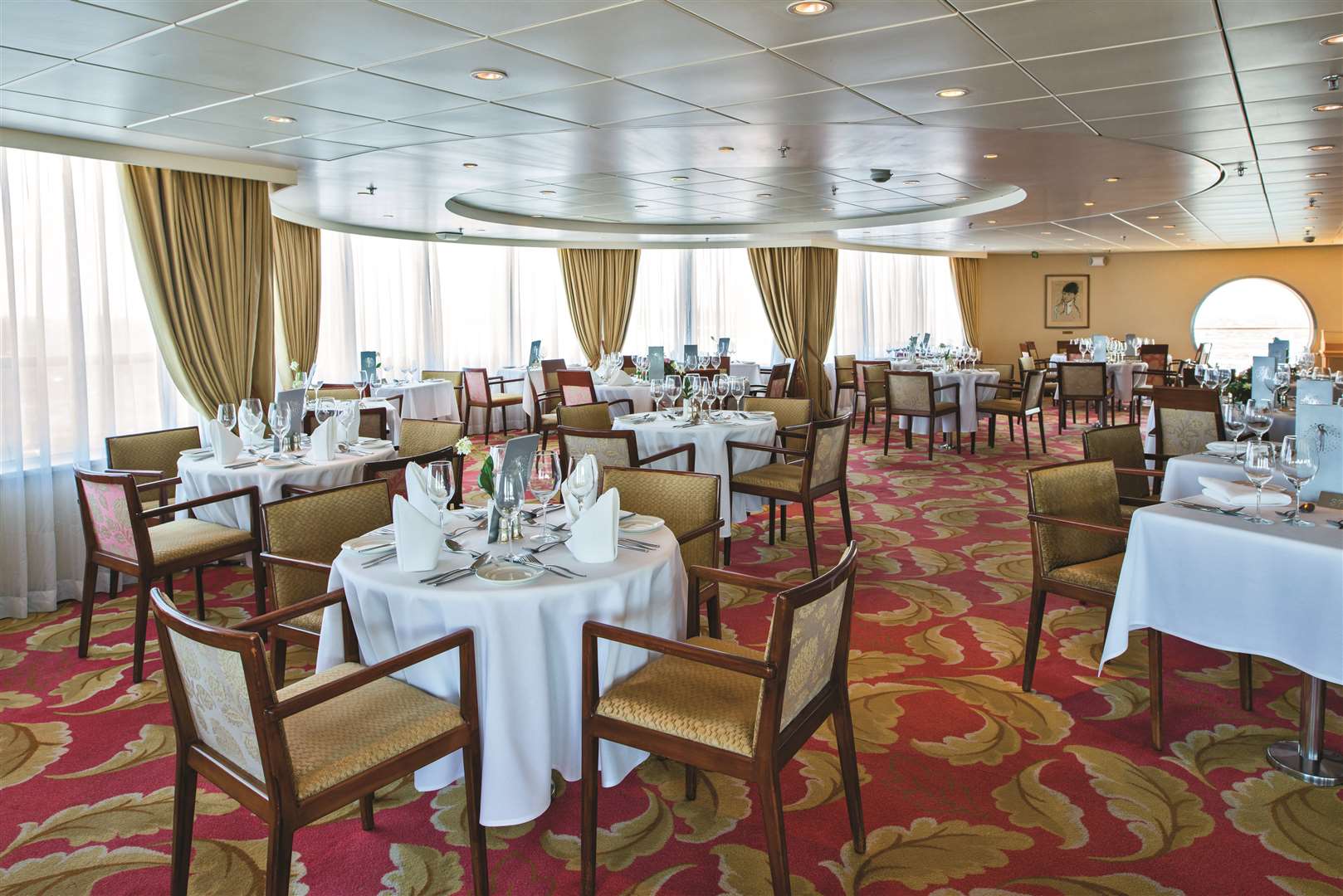 The Grampian restuarant on board The Braemar with Fred Olsen Cruise
