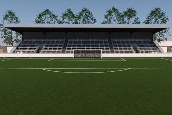 An artist's impression of the new north stand at the Gallagher Stadium Picture: Steve Harrison