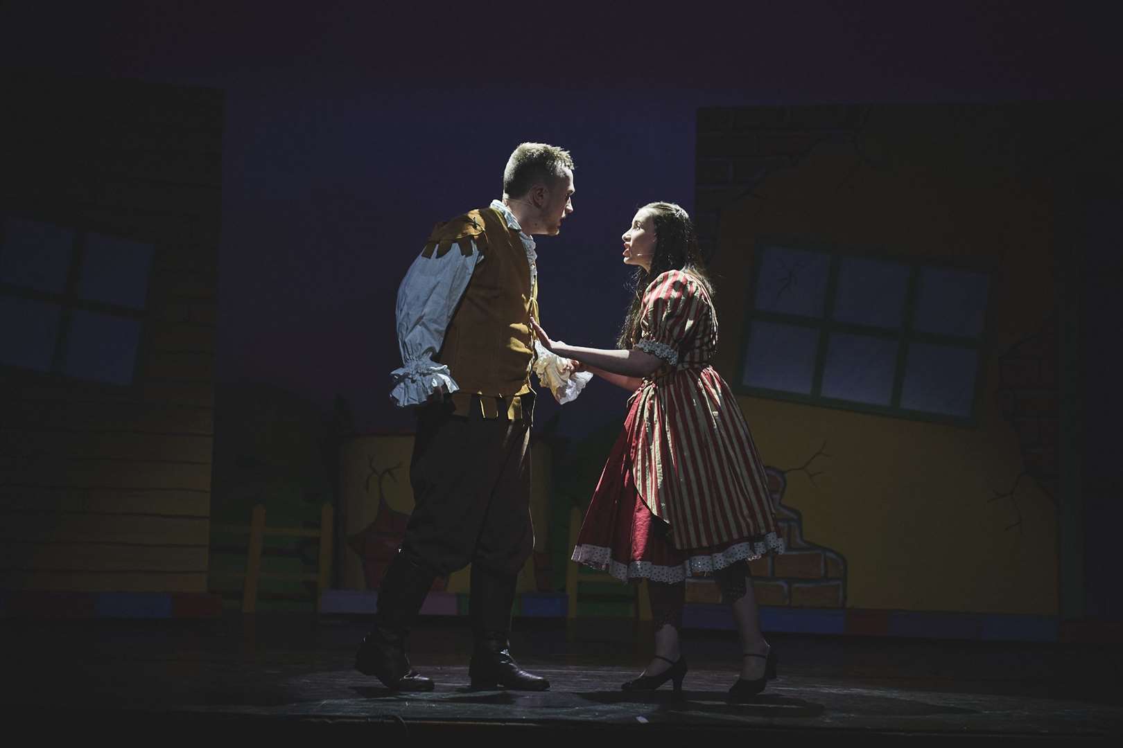 The chemistry between Hubert Cox and Jade Bell, playing Jack and Jill, was clear to see. Picture: Jim Roberts (25257765)