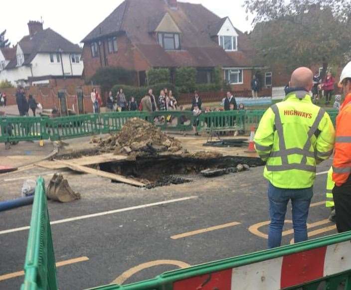 The void is less than 500m away from a sinkhole that appeared in 2018. Picture: Archie Blurton