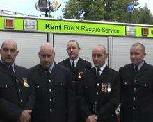 Kent firefighters who went out to help with the Haiti disaster