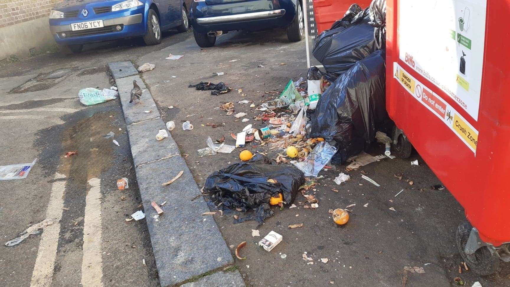 DDC says these bin bags have been illegally dumped in New Street