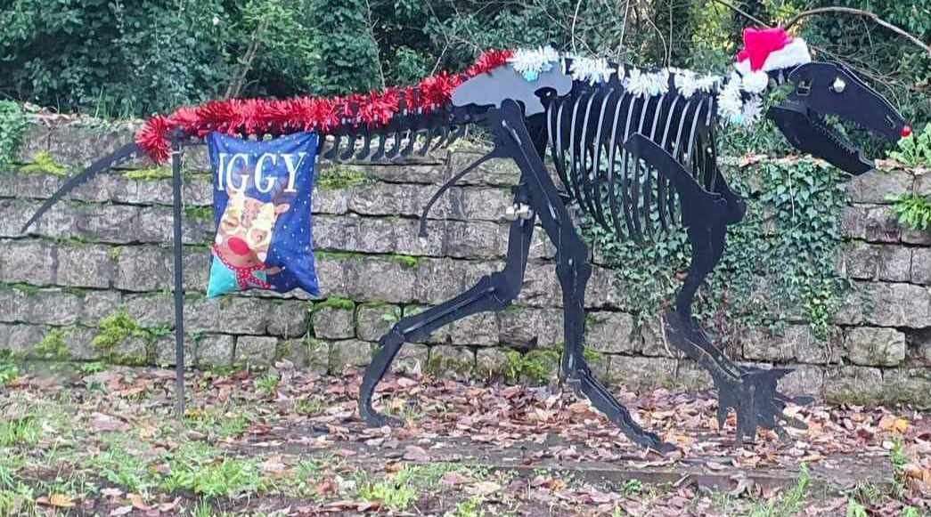 Baubles on the dinosaur caused conflict a few years ago. Picture: Sherry Phillips