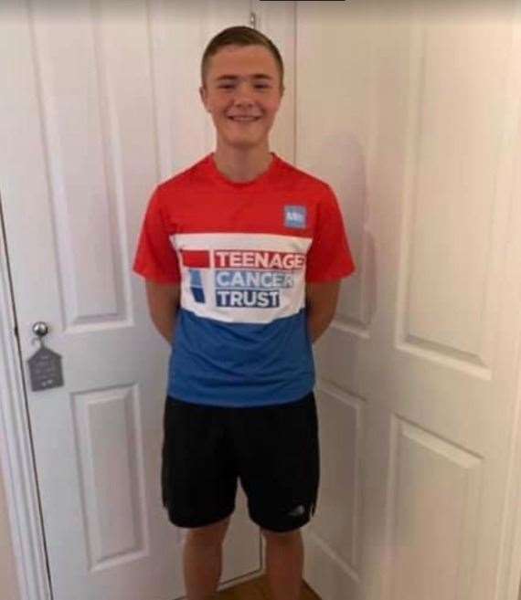 Alfie Maloney, from Swanley is running 100 miles in August to raise money for Teenage Cancer Trust in memory of friends Jordan Dawes and Henry Boswell