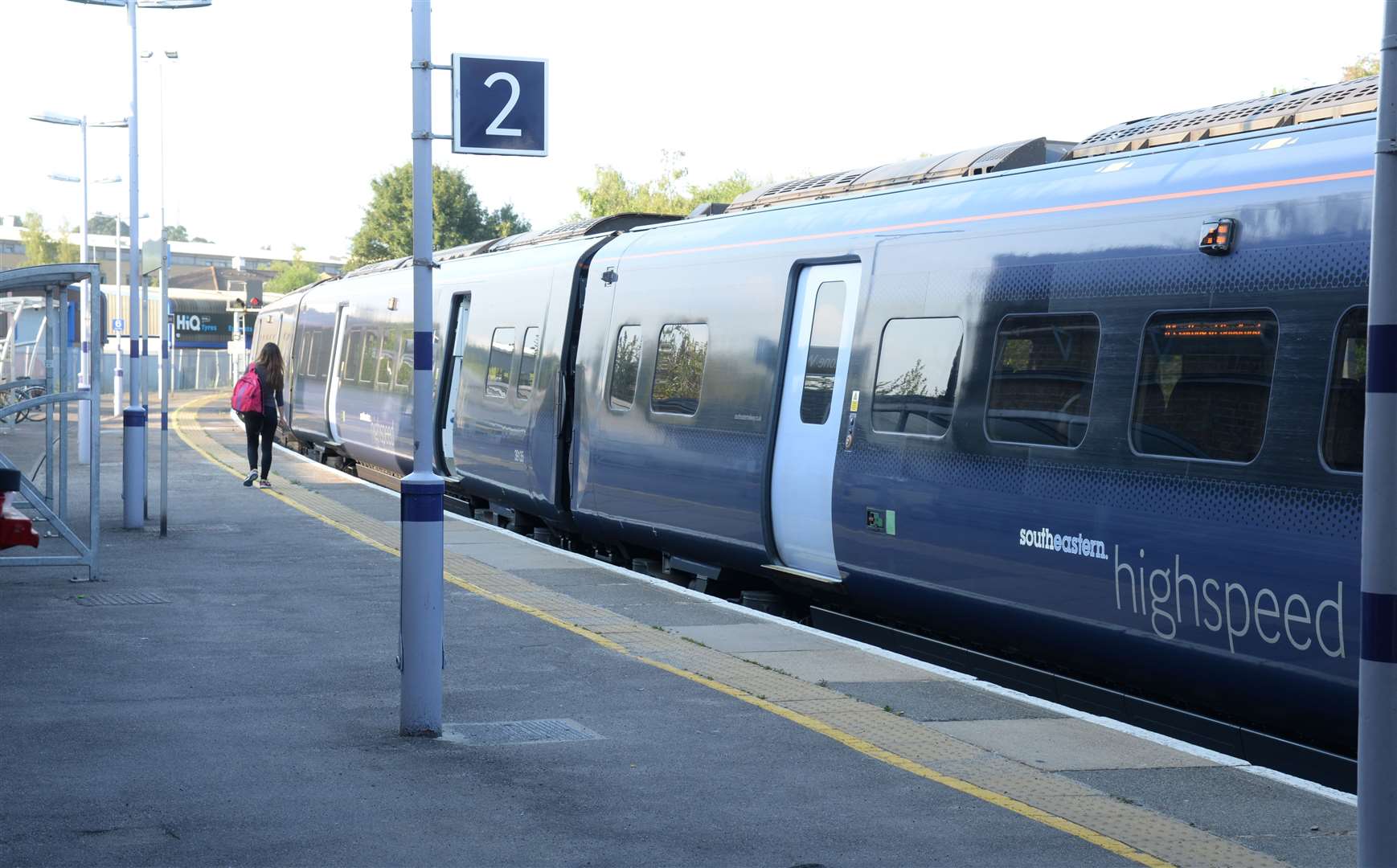 High speed train waits at Maidstone West. Picture: Chris Davey (3258761)
