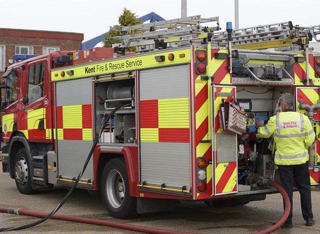 Firefighters were called to put out the fire, library picture