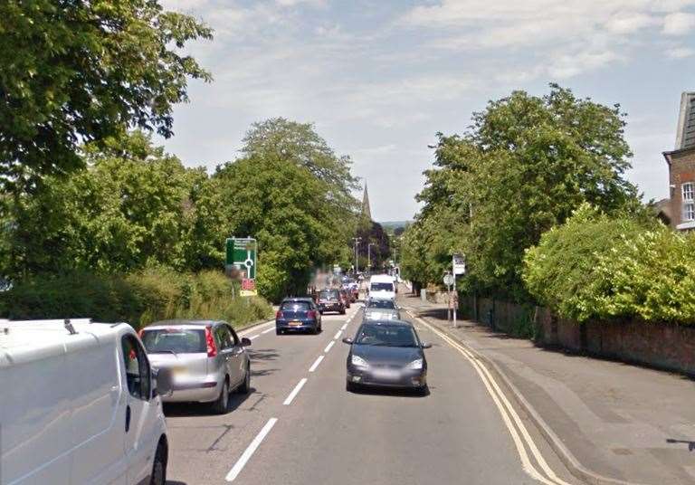 The incident happened on Quarry Hill Road, Tonbridge. Pic: Google Streetview