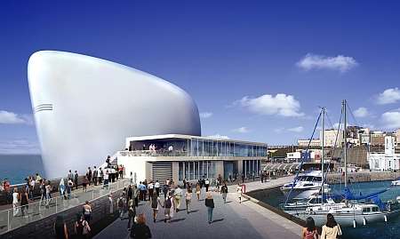 The original Snohetta design for the Turner Centre in Margate.
