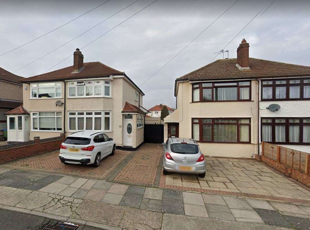 Kevin and Emma's first home in Bradenham Avenue, Welling.  Photo: Google Maps